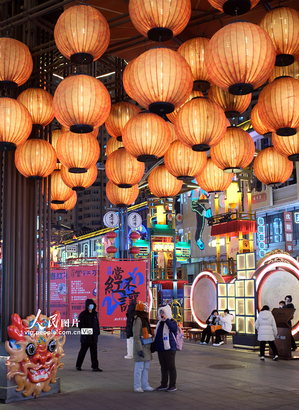 遼寧沈陽：老北市景區(qū)張燈結(jié)彩迎客來【3】