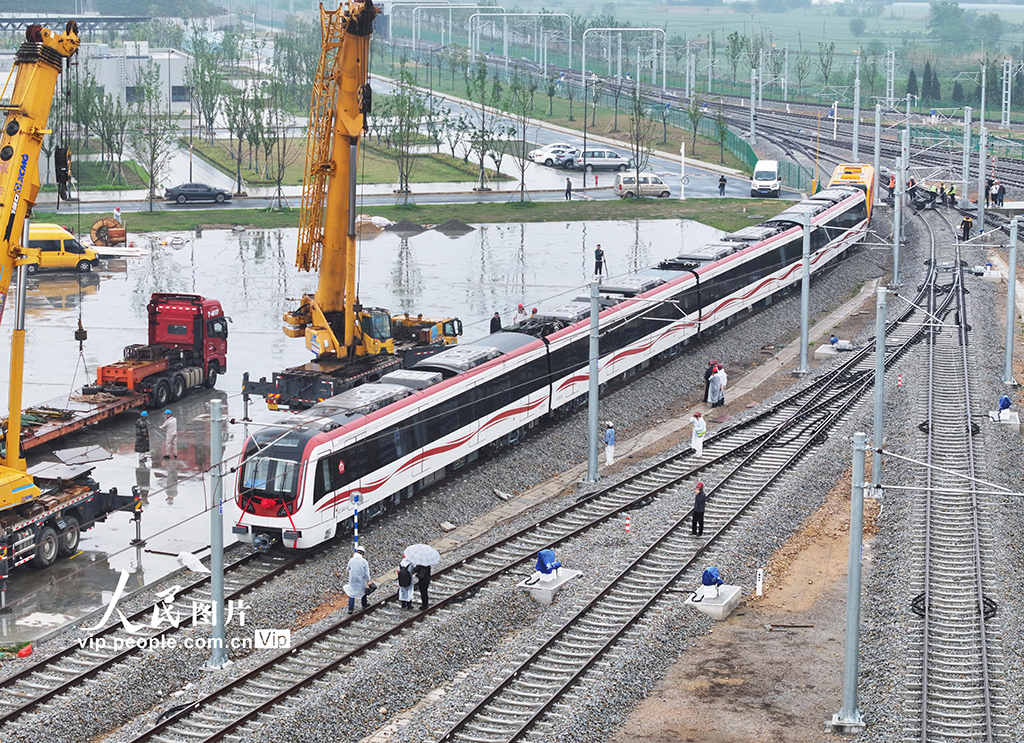 南京跨省地鐵首列車車廂在安徽當(dāng)涂交付【5】