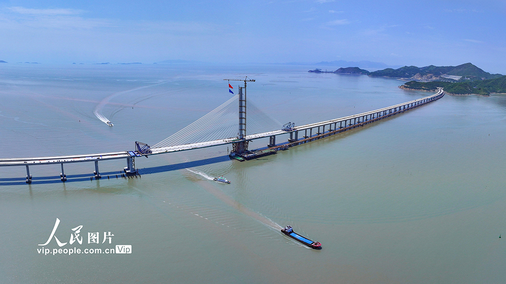 浙江溫州：洞頭峽跨海大橋合龍【4】