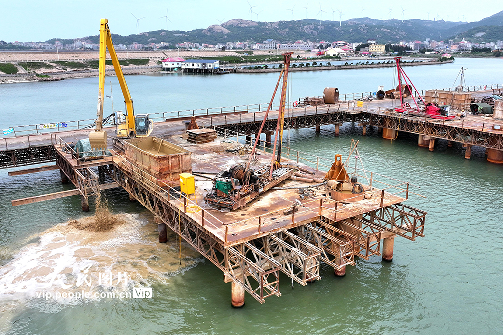 福建莆田：后海跨海特大橋施工正酣【7】