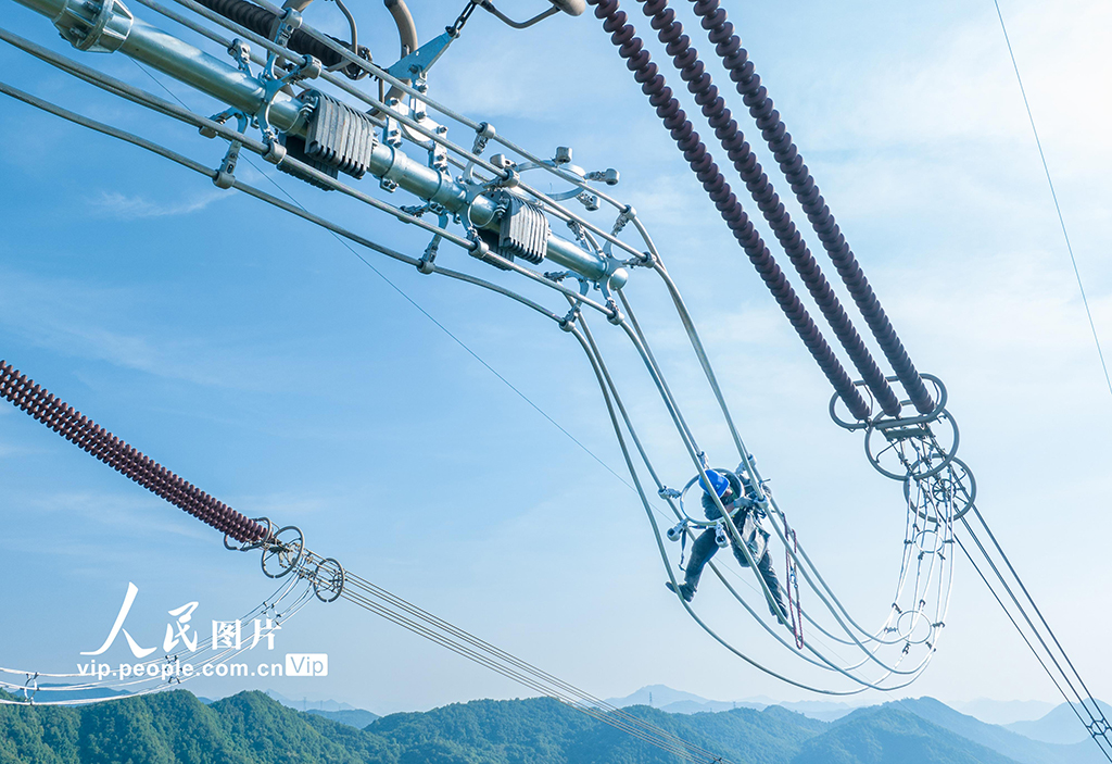 安徽池州：特高壓輸電線路檢修【4】
