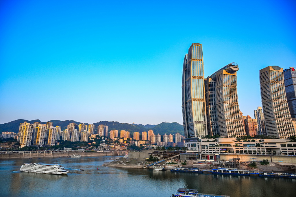 這是5月19日拍攝的重慶城市景象。