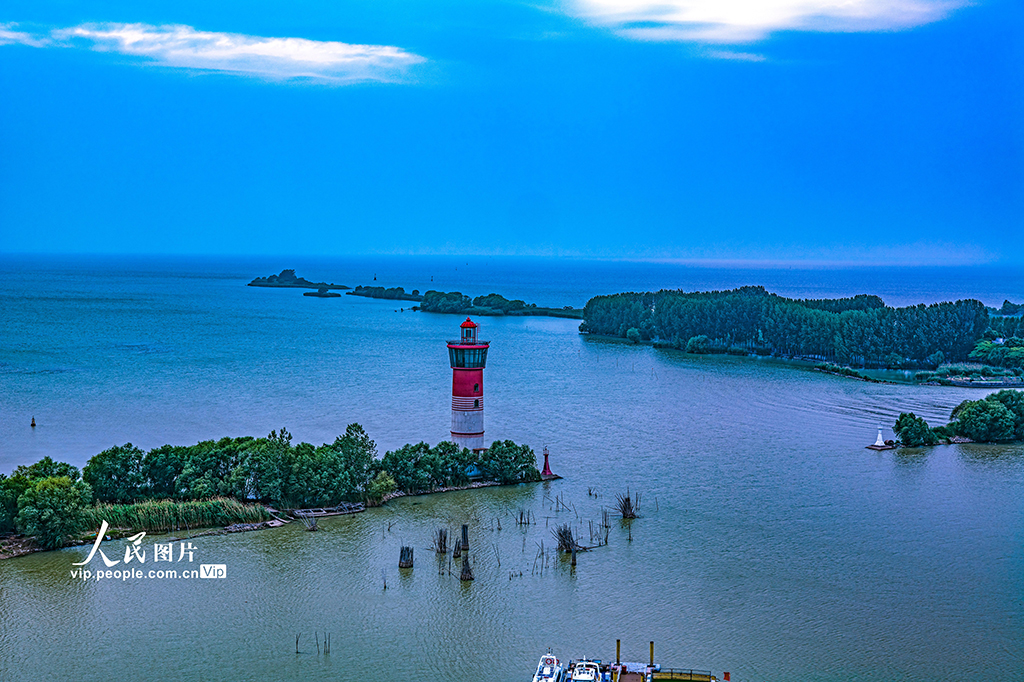 江蘇淮安：洪澤湖初夏景色美
