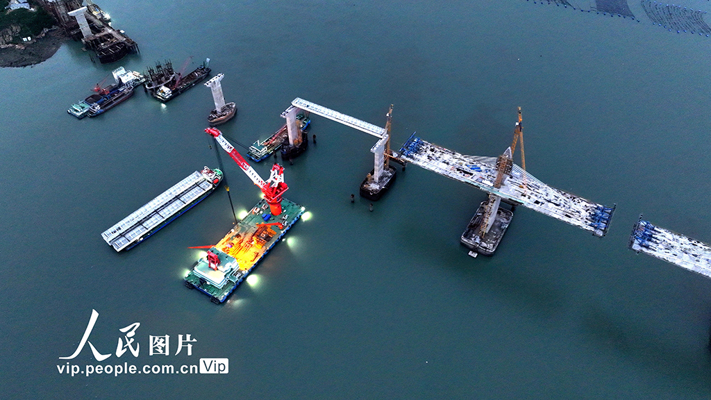 福建霞浦：東吾洋特大橋建設(shè)有序推進(jìn)【3】