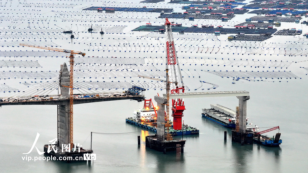 福建霞浦：東吾洋特大橋建設(shè)有序推進(jìn)【4】