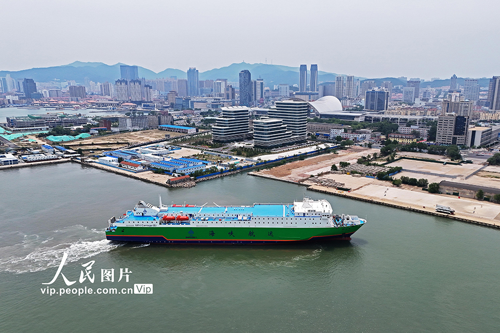 山東煙臺(tái)：渤海輪渡新能源汽車運(yùn)輸船投入煙臺(tái)—大連航線運(yùn)營【3】