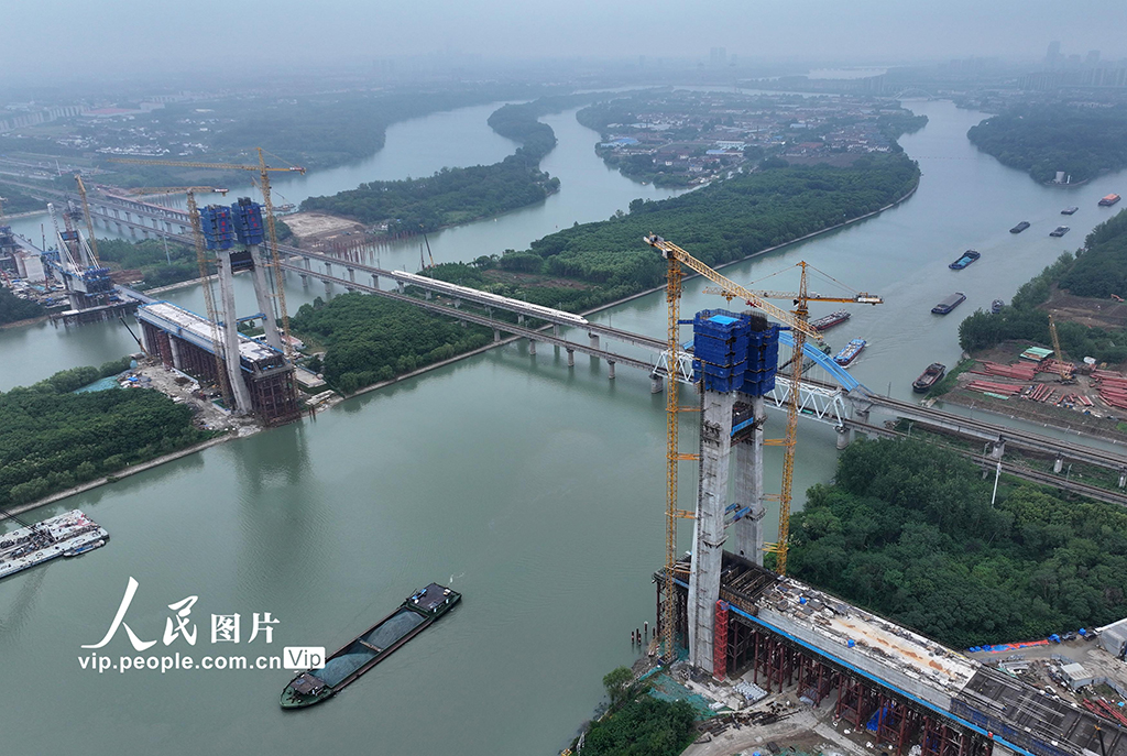 江蘇揚州：新建滬寧合高鐵建設(shè)正酣【5】